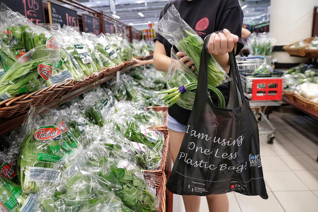 Người dân sẵn sàng sử dụng túi tái chế tại các siêu thị